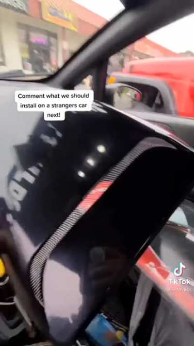 Playing pranks on people's cars