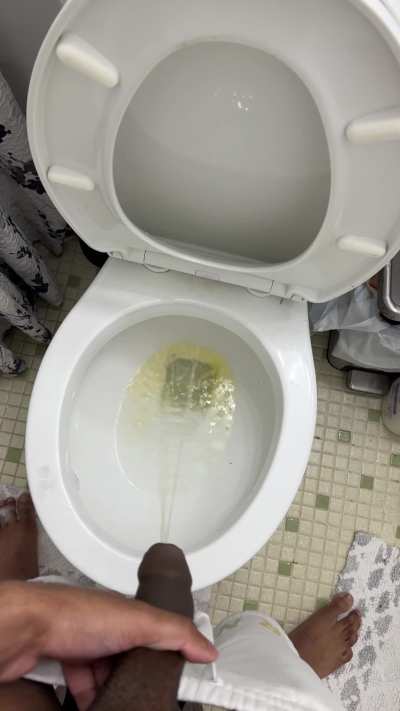 Peeing hard is the best way 