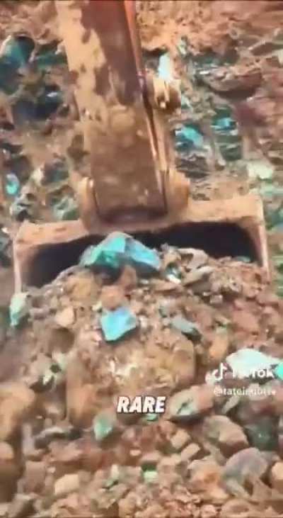 Copper found in its natural form