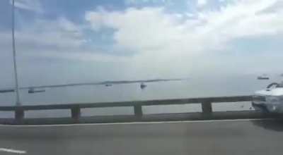 Briga de trânsito na Ponte Rio-Niterói