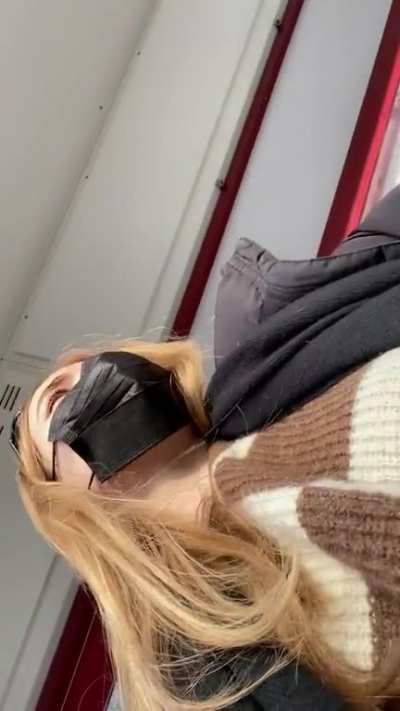 At the bus stop