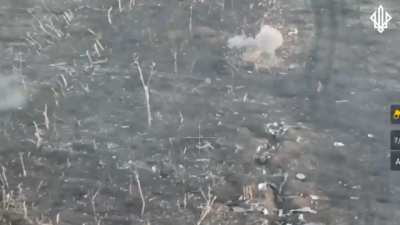 Dramatic footage shows failed Russian assault on positions of UA 'Spartan' group (NGU) in the Zaporizhzhia direction. RU forces retreat after reportedly losing multiple infantry platoons and armored vehicles. Feb. 20 post