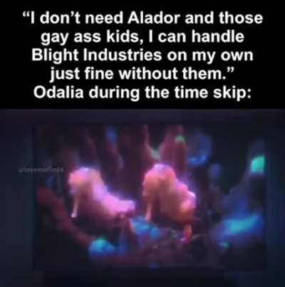 Getting a divorce was Odalia&rsquo;s canon event
