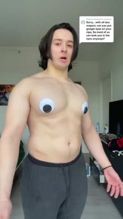 My eyes are down here