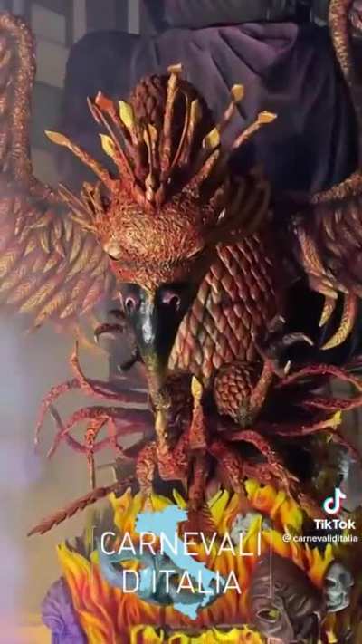 Carneval float in Italy
