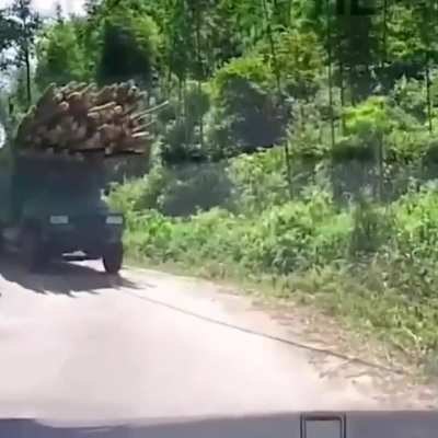Not securing a load