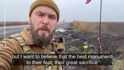 AFU soldier sends message to Ukrainian people about how he hopes their national identity, values &amp;amp; consciousness is shaped by the sacrifices &amp;amp; suffering of this conflict