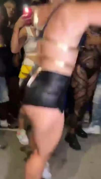 Showing off mad skills at the party