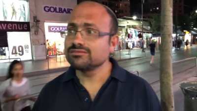 Israeli to American: "The godly thing to do is to kill you".
