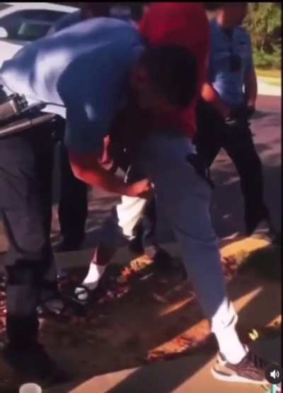 Cop grips man&rsquo;s balls