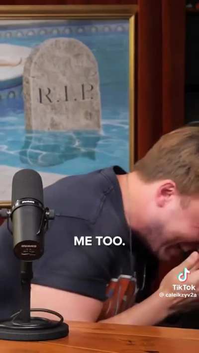 He hears it and has to say something …