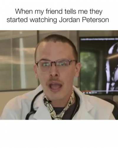 That's a good diagnosis. Better than this order/chaos bullshit cause you're afraid of women...