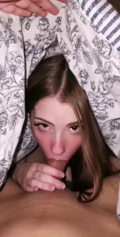 playing fort with the neighbour's daughter