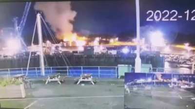 The moment Jersey apartment explodes&mdash;CCTV.