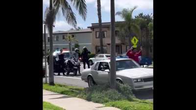 San Deigo Police Department point gun at 8 y/o because the driver did not stop fast enough. The police claim they never pointed the gun at him.