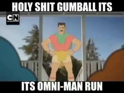 OMG gumball es es omni-man corre 😱