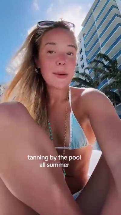 "need these tan lines asap"