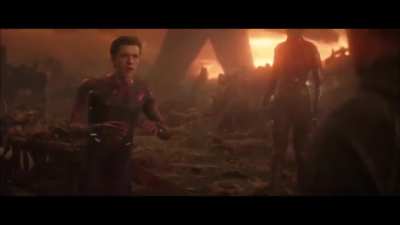 Infinity War ending, but with "What a wonderful world".