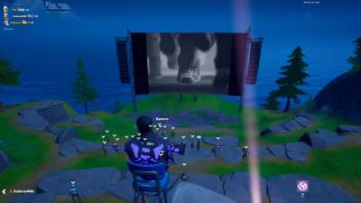 Full 198Four-tnite Party Royale "event", no background audio, cheeky swing at Apple