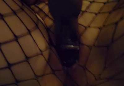 I accidentally came while gooning with both holes filled. You can see how creamy my pussy was when I tried to stop it 