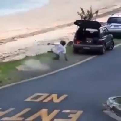 Guess what they broke when becoming one with a vehicle?