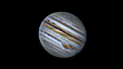 Jupiter and Callisto 2 hour time-lapse though a 10" telescope