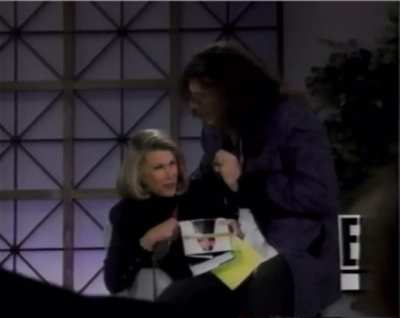 Backstage for the Joan Rivers show 1993