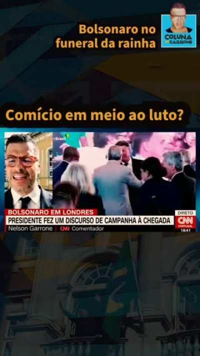 Mais uma vez Bolsonaro passando vergonha na CNN de Portugal.