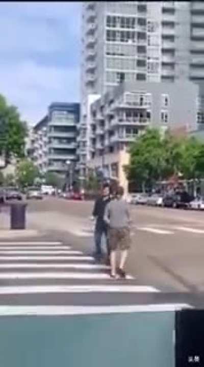 Dude tries picking a fight.