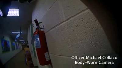 Police release footage of officers neutralizing the shooter who killed multiple children and teachers at a Christian school in Nashville yesterday 03/27/2023