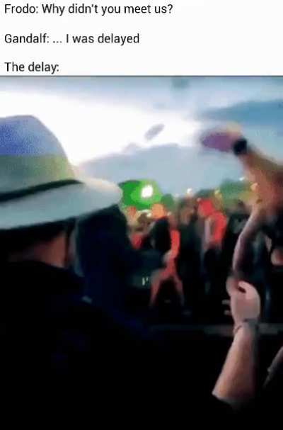 Gandalf knows how to party
