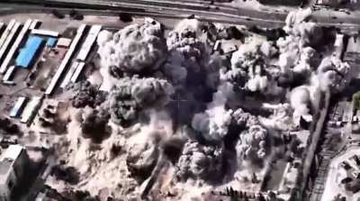 Israel releases footage of air strikes on multiple buildings in Tehran. Today.