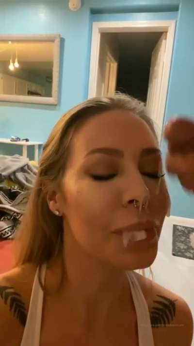 Blowjob Cum Cumshot Facial Nicole Aniston No Condom OnlyFans Riding