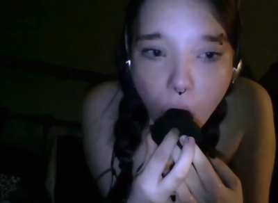 Teen Cute Solo Homemade Deepthroat Porn GIF by stonergal