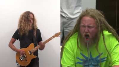 Heathen spouting heresy to the devil's music