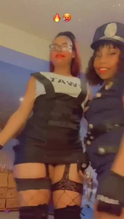 My friend and her mom on Halloween