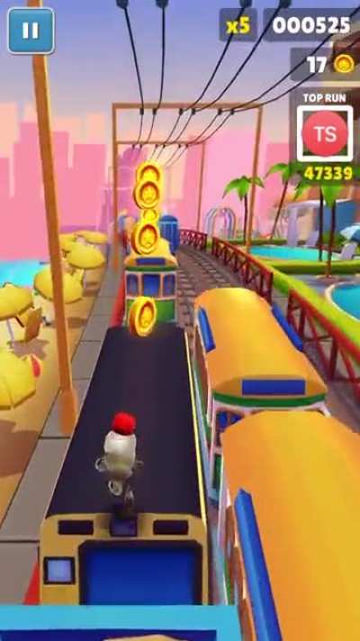 It&rsquo;s not pacemaker nor Spotify, but the Subway Surfers main theme beat switch is clean as fuck