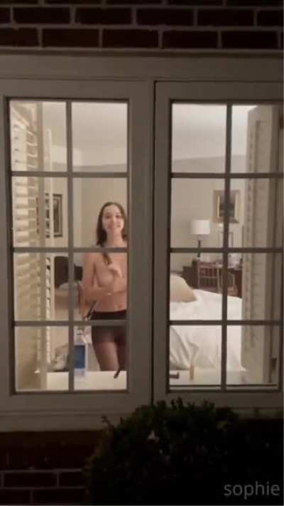 sophie mudd 🍒 my neighbour always peak at my window, to see me in naked 😅 So, I offered him a night with me 🫦