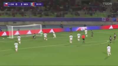 La selecci&oacute;n mexicana sub 20 est&aacute; venciendo 3-0 a la selecci&oacute;n de chile