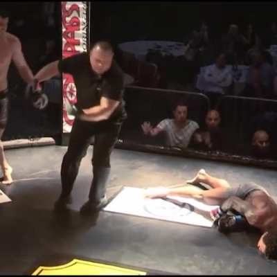 Not the prettiest kick but definitely nasty. Literally looked like he was trying to kick his head off.