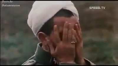 SS-Standartenf&uuml;hrer Wilhelm Harun-el-Raschid Bey, Muslim convert who commanded the Ostt&uuml;rkischer Waffenverband division, praying in Slovakia, 1944.