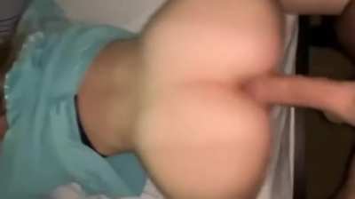 Blonde In Blue Gets Fucked