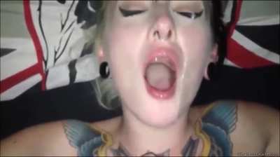 Trying not to gag 