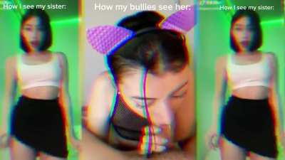 How I see my sister VS How my bullies see her
