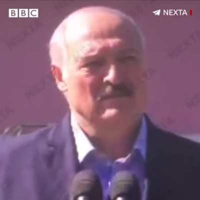 Belarussian President Lukashenko being booed while visiting a factory, people shouting "Go away"