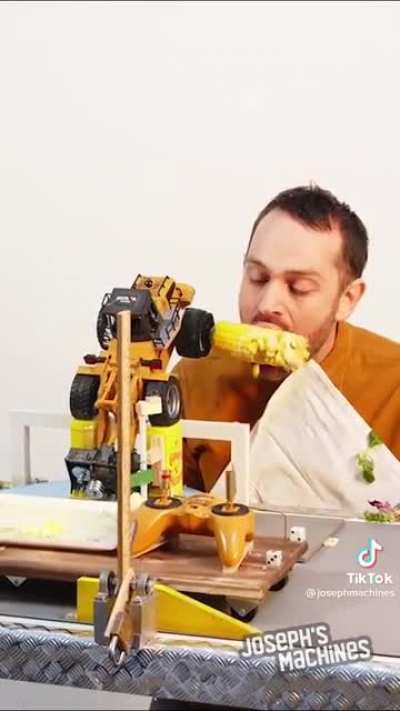 Man automates a five course meal