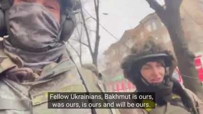An update from the defenders of Bakhmut. "Fellow Ukrainians, Bakhmut is ours, was ours, and will be ours"