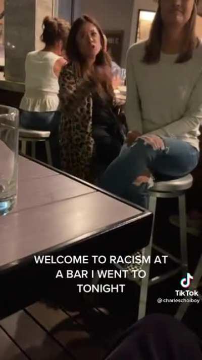 Asian guy argues with 3 Karen's about whether hate crimes against Asians are a thing or not