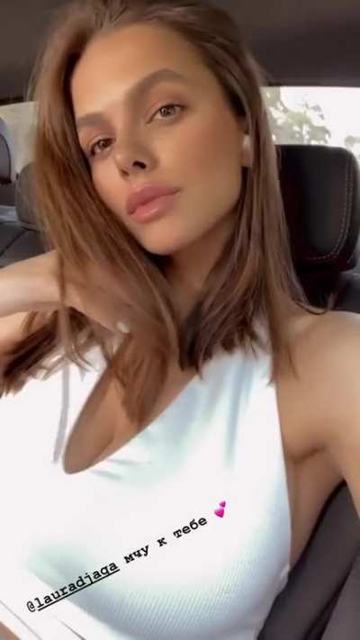 In the car