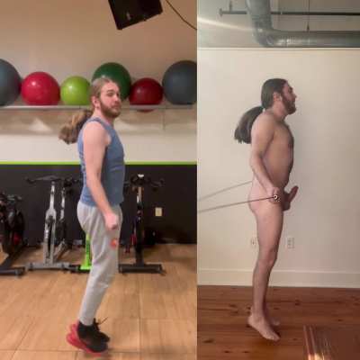 Ever wonder what your gym crush looks like bricked up?